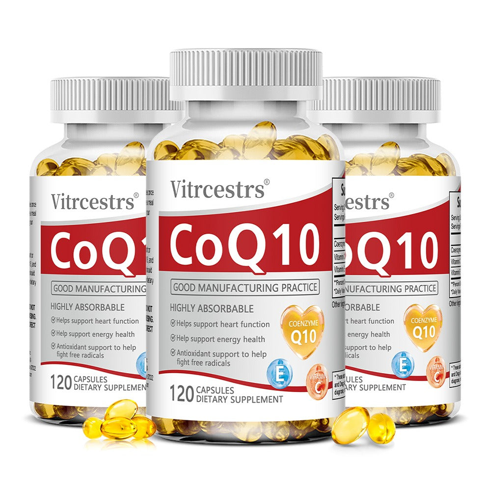 Vitrcestrs® CoQ10 120 Capsules | Highly Absorbable Heart Function & Energy Health Support
