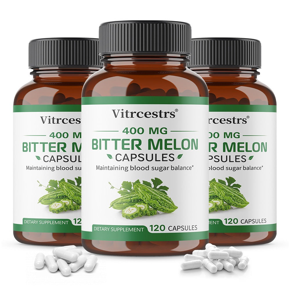 Vitrcestrs® Bitter Melon 400mg Capsules | Blood Sugar Balance & Metabolic Support