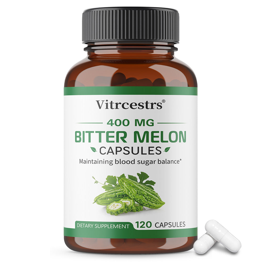Vitrcestrs® Bitter Melon 400mg Capsules | Blood Sugar Balance & Metabolic Support