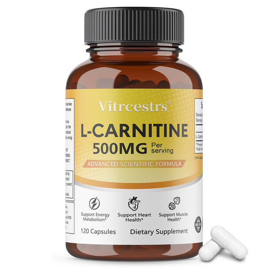 Vitrcestrs® L-Carnitine 500mg Advanced Scientific Formula | Energy Metabolism & Muscle Support