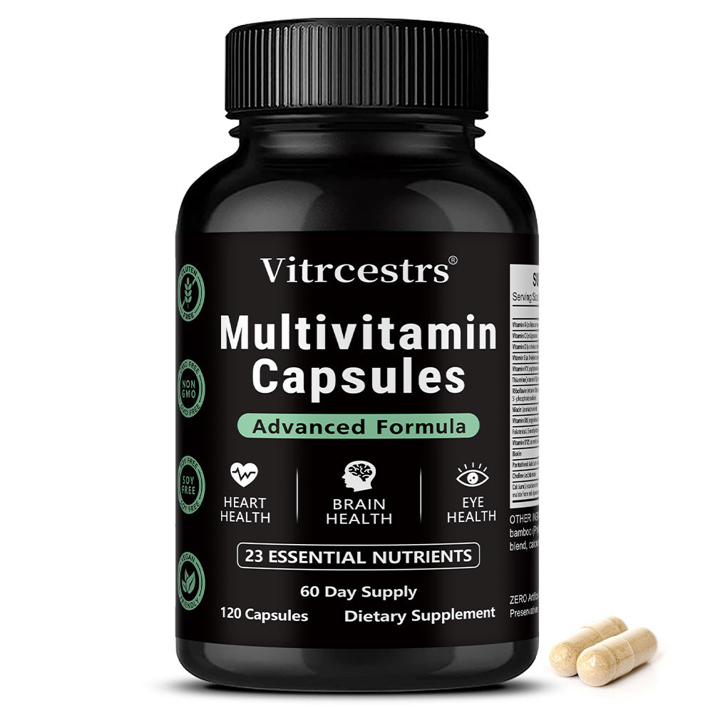 Vitrcestrs® Multivitamin Capsules Advanced Formula | 23 Essential Nutrients with CoQ10 & Vitamin C