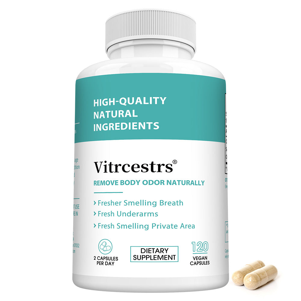 Vitrcestrs® Natural Body Odor Eliminator & Fresh Breath Support Capsules