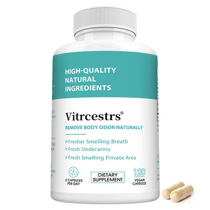 Vitrcestrs® Natural Body Odor Eliminator & Fresh Breath Support Capsules