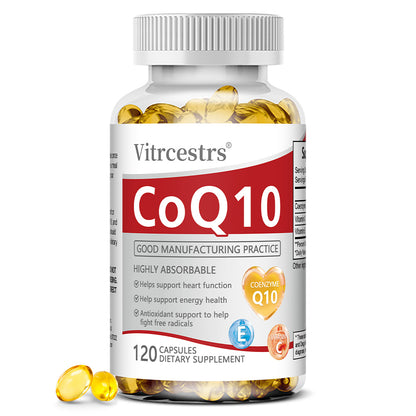 Vitrcestrs® CoQ10 120 Capsules | Highly Absorbable Heart Function & Energy Health Support