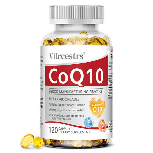 Vitrcestrs® CoQ10 120 Capsules | Highly Absorbable Heart Function & Energy Health Support