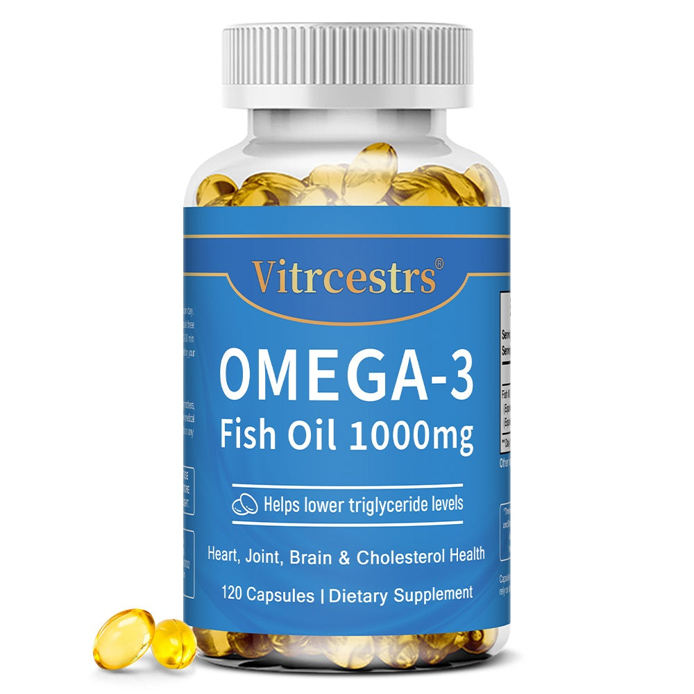 Vitrcestrs® Omega-3 Fish Oil 1000mg | Heart, Joint, Brain & Cholesterol Health