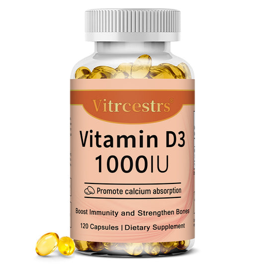 Vitrcestrs® Vitamin D3 1000IU | Bone Strength & Immune Support Capsules