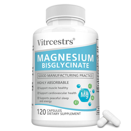Vitrcestrs® Magnesium Bisglycinate | Highly Absorbable Muscle & Sleep Support