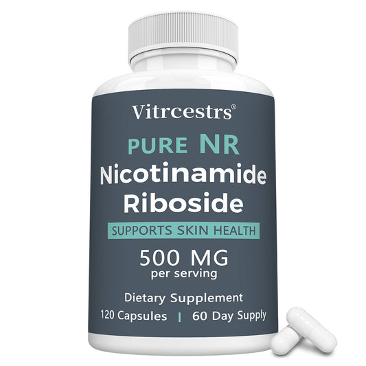 Vitrcestrs® Pure NR Nicotinamide Riboside 500mg | Cellular Energy & Skin Health Capsules