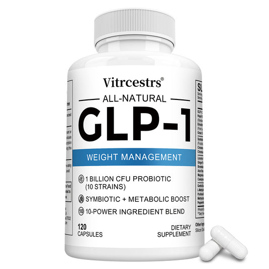 Vitrcestrs® All-Natural GLP-1 Weight Management | 1 Billion CFU Probiotic & 10-Power Ingredient Blend