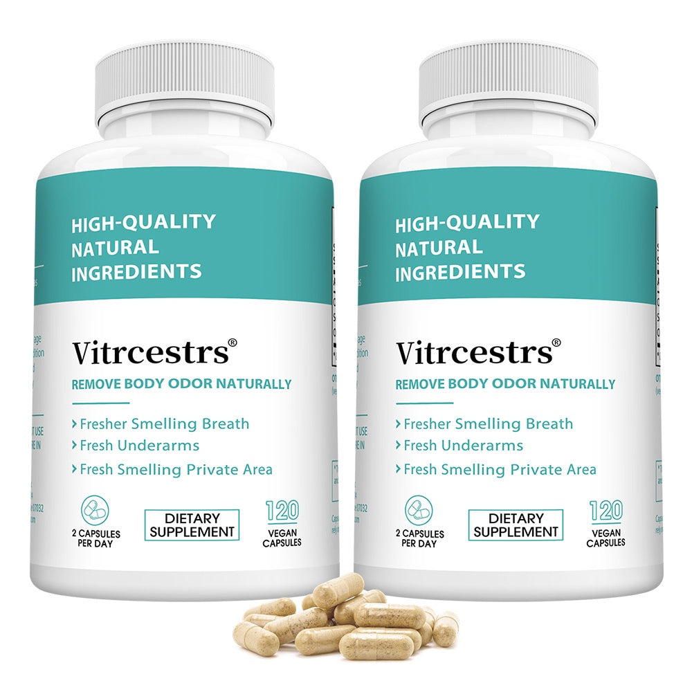 Vitrcestrs® Natural Body Odor Eliminator & Fresh Breath Support Capsules