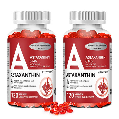 Vitrcestrs® Organic Astaxanthin 6mg | Skin Whitening, Anti-Oxidation & Vision Support