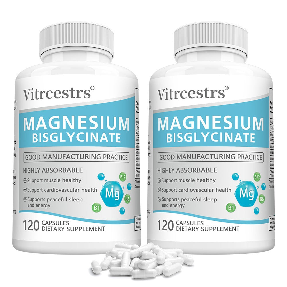 Vitrcestrs® Magnesium Bisglycinate | Highly Absorbable Muscle & Sleep Support