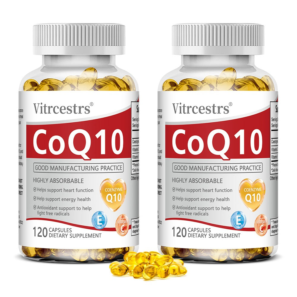 Vitrcestrs® CoQ10 120 Capsules | Highly Absorbable Heart Function & Energy Health Support
