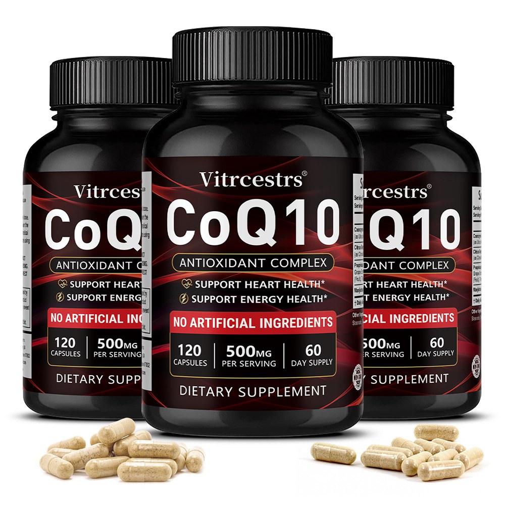 Vitrcestrs® CoQ10 500mg Antioxidant Complex | Heart & Cellular Energy Support