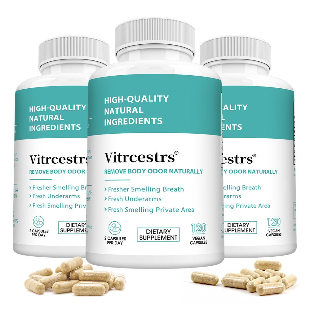 Vitrcestrs® Natural Body Odor Eliminator & Fresh Breath Support Capsules