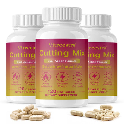 Vitrcestrs® Cutting Mix Dual-Action Formula | Berberine & Yerba Mate Capsules