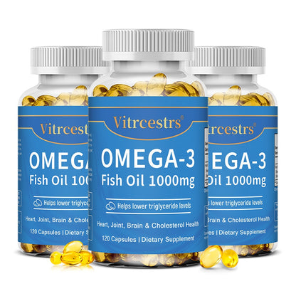 Vitrcestrs® Omega-3 Fish Oil 1000mg | Heart, Joint, Brain & Cholesterol Health