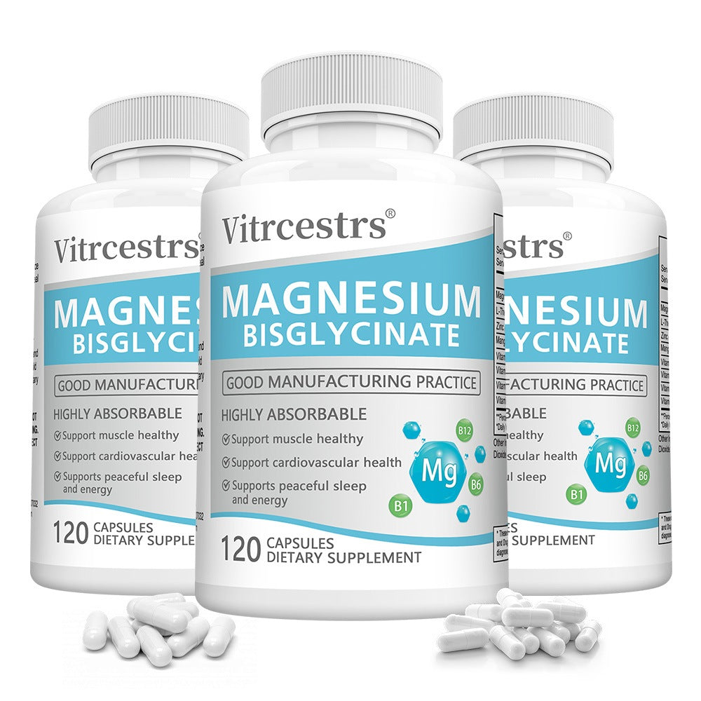 Vitrcestrs® Magnesium Bisglycinate | Highly Absorbable Muscle & Sleep Support