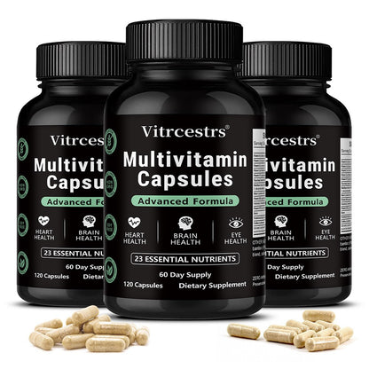 Vitrcestrs® Multivitamin Capsules Advanced Formula | 23 Essential Nutrients with CoQ10 & Vitamin C