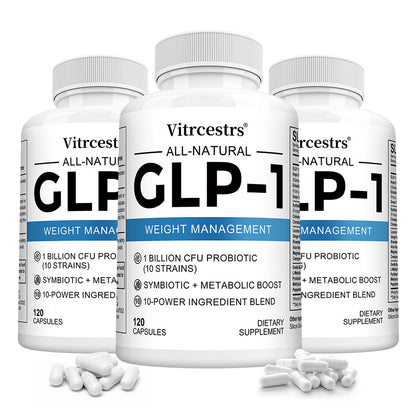 Vitrcestrs® All-Natural GLP-1 Weight Management | 1 Billion CFU Probiotic & 10-Power Ingredient Blend