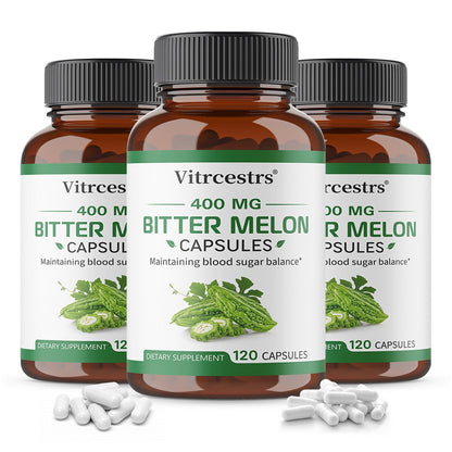 Vitrcestrs® Bitter Melon 400mg Capsules | Blood Sugar Balance & Metabolic Support