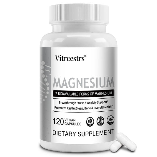 Vitrcestrs® Magnesium Complex | 7 Bioavailable Forms for Stress & Sleep Support