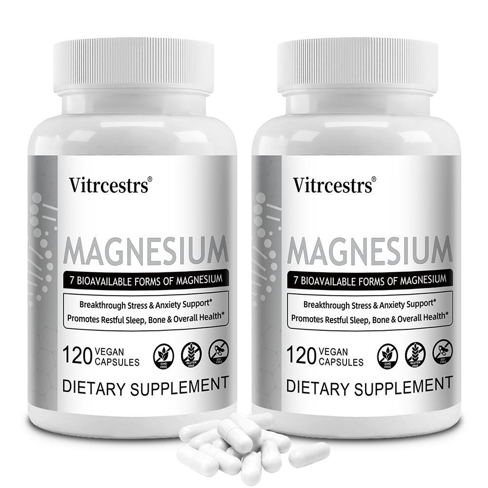 Vitrcestrs® Magnesium Complex | 7 Bioavailable Forms for Stress & Sleep Support