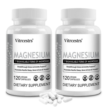 Vitrcestrs® Magnesium Complex | 7 Bioavailable Forms for Stress & Sleep Support