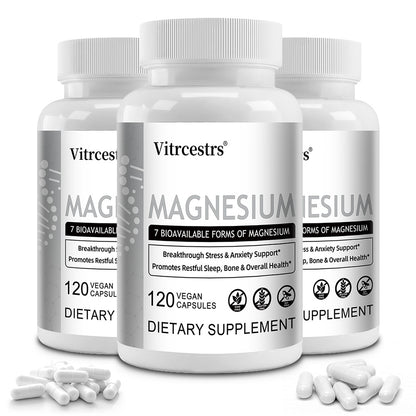 Vitrcestrs® Magnesium Complex | 7 Bioavailable Forms for Stress & Sleep Support