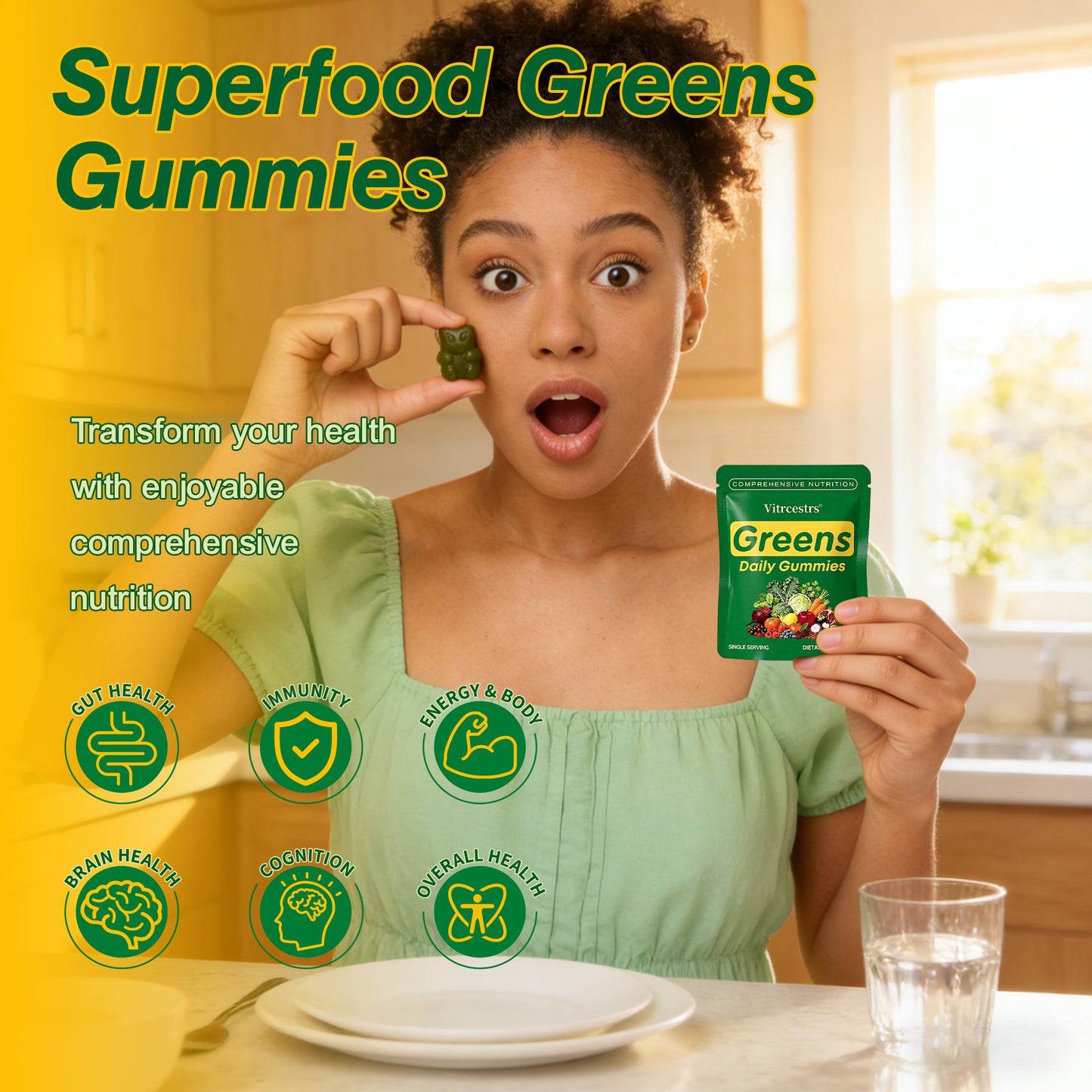 Super Greens Gummies – Gut & Digestive Support