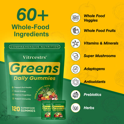Super Greens Gummies – Gut & Digestive Support