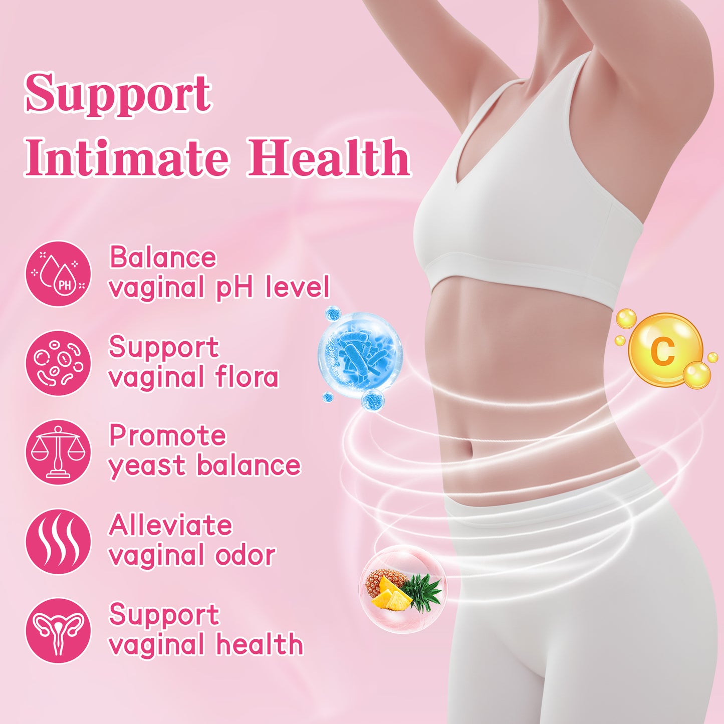 Feminine Balance Gummies for Women – pH, Vaginal Flora & Immune Support