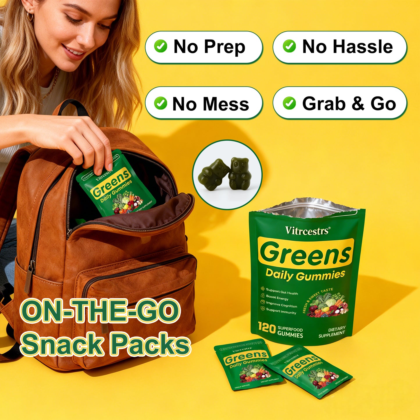 Super Greens Gummies – Gut & Digestive Support